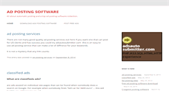Desktop Screenshot of ads-posting-software.com
